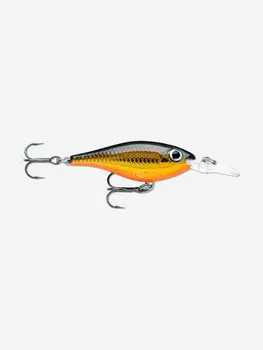Воблер для рыбалки RAPALA Ultra Light Shad 04, 4см, 3гр, цвет G, медленно тонущий, Золотой