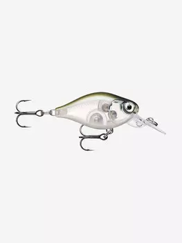 Воблер для рыбалки RAPALA X-Light Crank Mid Runner 03, 3,5см, 4гр, цвет GHSH, плавающий, Серебряный