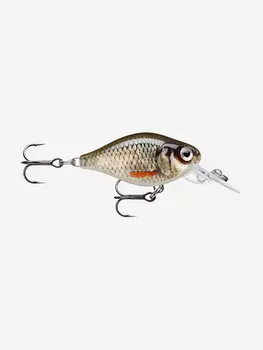 Воблер для рыбалки RAPALA X-Light Crank Mid Runner 03, 3,5см, 4гр, цвет ROL, плавающий, Серебряный