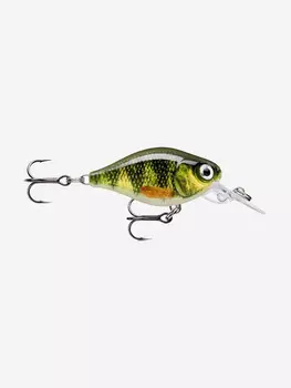 Воблер для рыбалки RAPALA X-Light Crank Mid Runner 03, 3,5см, 4гр, цвет PEL, плавающий, Зеленый