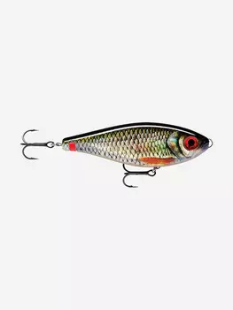 Воблер для рыбалки RAPALA X-Rap Haku 14, 14см, 74гр, цвет ROL, медленно тонущий, Серебряный
