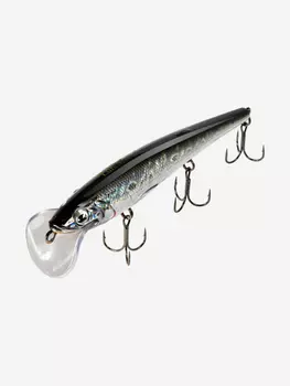 Воблер для троллинга (судак, щука, лосось) LureMax STINKA 130FDR-035 17 г., заглубление от 2,3-2,8м., Серый