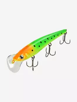 Воблер для троллинга (судак, щука, лосось) LureMax STINKA 130FDR-042 17 г., заглубление от 2,3-2,8м., Зеленый