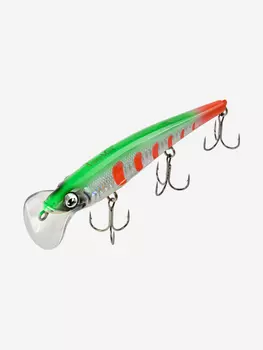 Воблер для троллинга (судак, щука, лосось) LureMax STINKA 130FDR-125 17 г., заглубление от 2,3-2,8м., Зеленый