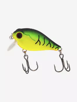 Воблер Mottomo Crazy Crank 40F 4,2g Mat Tiger, Зеленый