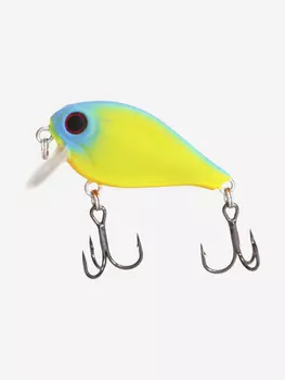 Воблер Mottomo Crazy Crank 40F 4,2g Chart Green Yellow, Желтый