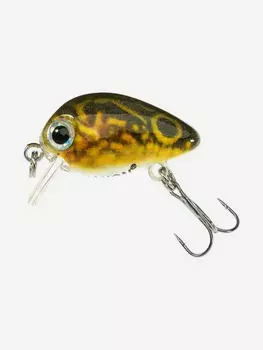 Воблер на окуня, щуку, голавля для рыбалки Jaxon Atract Pixel #C плавающий 25 мм ультралайт / воблер жук мини, Коричневый