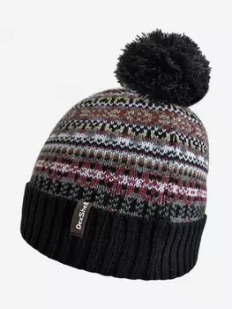 Водонепроницаемая шапка Dexshell Beanie Fair Isle бини для охоты, рыбалки, туризма, занятий спортом, Черный