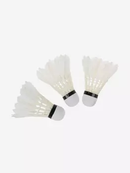 Воланчики светящиеся для игры в бадминтон "Ночной бадминтон", Белый