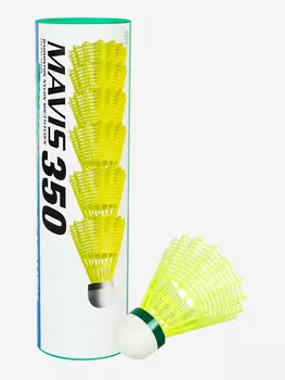 Воланы для бадминтона пластиковые Yonex Mavis 350 (Slow) - 6шт., Желтый