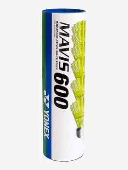 Воланы для бадминтона пластиковые Yonex Mavis 600 (Middle) - 6шт., Желтый