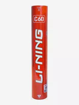 Воланы перьевые Li-Ning C60, 77, 12шт., Белый