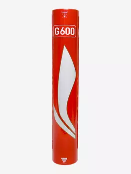 Воланы перьевые Li-Ning G600, 77, 12шт., Белый