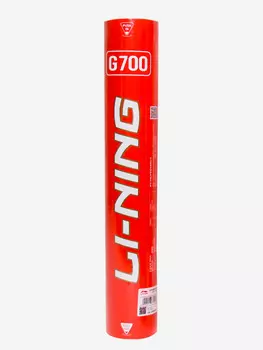 Воланы перьевые Li-Ning G700, 77, 12шт., Белый