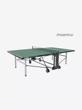 Всепогодный теннисный стол Donic Outdoor Roller 1000 зеленый с сеткой, Зеленый