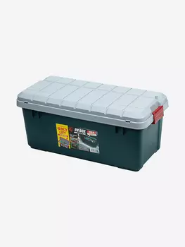 Ящик экспедиционный IRIS OHYAMA RV BOX 800 c двойной разделенной крышкой 78,5x37x32,5 см., Зеленый
