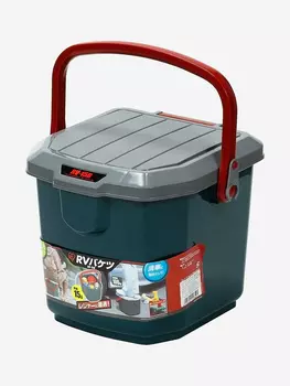 Ящик экспедиционный IRIS OHYAMA RV BOX Bucket 15B, 15 литров 34x31,5x27,5 см., Зеленый