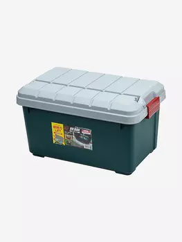 Ящик экспедиционный IRIS OHYAMA RV BOX RV600C c двойной разделенной крышкой, 40 л. 61,5x37,5x34 см., Зеленый