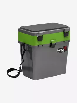 Ящик рыболовный зимний серый/салатовый Helios, Серый
