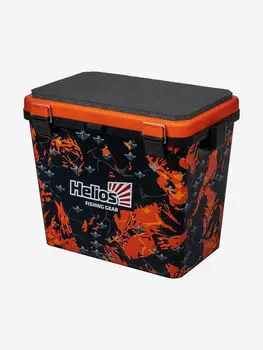 Ящик рыболовный зимний SHARK односекционный оранжевый (HS-IB-19-SHO-1) Helios, Оранжевый