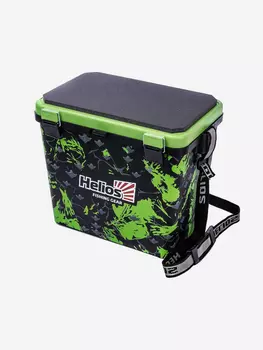 Ящик рыболовный зимний SHARK односекционный салатовый (HS-IB-19-SHG-1) Helios, Зеленый