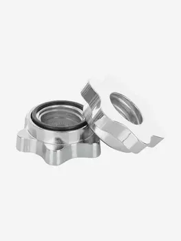 Замки чугунные для грифа Torneo, 2 шт., Серебряный