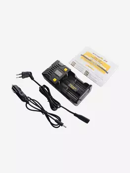 Зарядное устройство Armytek Uni C2, универсальное 2 канальное, Черный