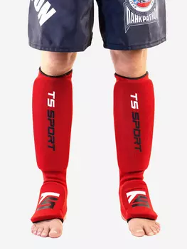 Защита голени чулок TS Sport, Красный