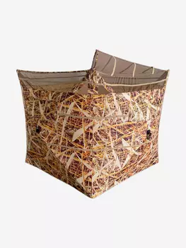 Засидка двухместная ShotTime куб, легкосборная конструкция, 145х145х168, 300D, камыш, Бежевый