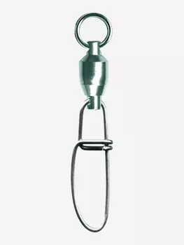 Застежка для рыбалки с вертлюгом Stinger ST-3804-1 на подшипнике (в 1 упаковке 10 шт), Серебряный