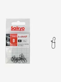 Застежка Saikyo SA-201-0 ( 1 упк. по 10шт.), Черный