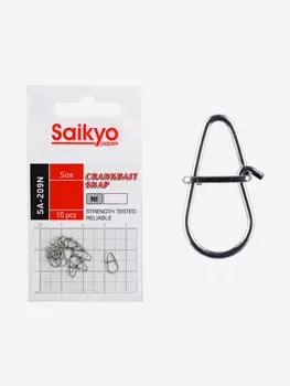 Застежка Saikyo SA-209N (1 упк. по 10 шт.), Серебряный