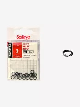 Заводное кольцо Saikyo SA-SR80-2 (1 упк. по 20 шт.), Черный