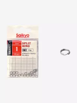 Заводное кольцо Saikyo SA-SR81-1 (1 упк. по 20 шт.), Серебряный