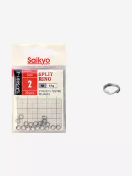 Заводное кольцо Saikyo SA-SR81-2 (1 упк. по 20 шт.), Серебряный