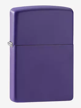 Зажигалка бензиновая ZIPPO 237 Classic Purple Matte, Фиолетовый