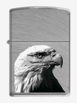 Зажигалка бензиновая ZIPPO 24647 Eagle Head, Серебряный