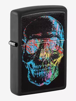 Зажигалка бензиновая ZIPPO 28042 Colorful Skull, Черный