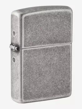 Зажигалка бензиновая ZIPPO 28973 Armor Antique Silver Plate, Серебряный