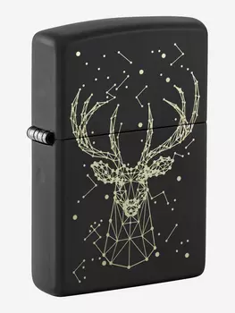 Зажигалка бензиновая ZIPPO 48385 Deer, Черный