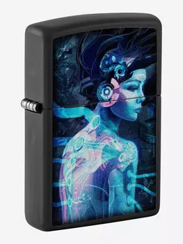 Зажигалка бензиновая ZIPPO 48517 Cyber Woman, Черный