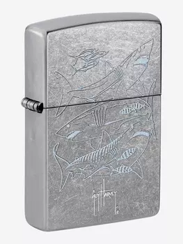 Зажигалка бензиновая ZIPPO 48595 Guy Harvey, Серебряный