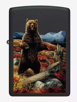 Зажигалка бензиновая ZIPPO 48597 Bear Linda Picken, Черный