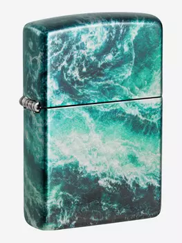 Зажигалка бензиновая ZIPPO 48621 Rogue Wave, Зеленый