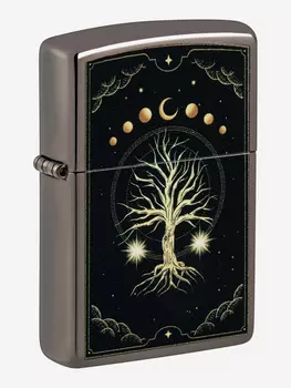 Зажигалка бензиновая ZIPPO 48636 Mystic Nature, Черный