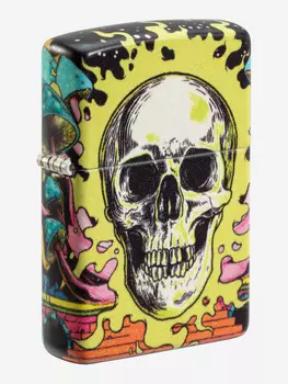 Зажигалка бензиновая ZIPPO 48640 Skull, Мультицвет