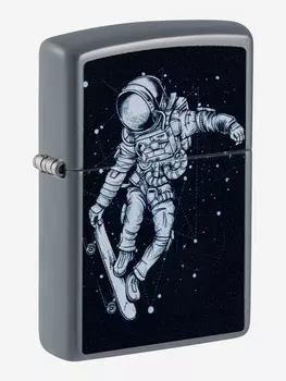 Зажигалка бензиновая ZIPPO 48644 Skateboarding Astronaut, Серый