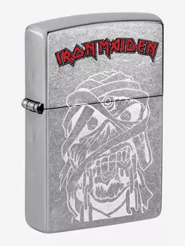 Зажигалка бензиновая ZIPPO 48667 Iron Maiden, Серебряный