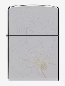 Зажигалка бензиновая ZIPPO 48767 Spider, Серебряный