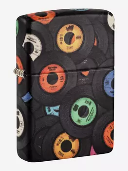 Зажигалка бензиновая ZIPPO 48770 Records, Черный